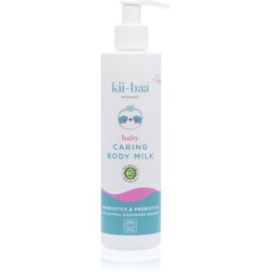 kii-baa® organic Baby Caring Body Milk lotiune pentru ingrijirea corporala cu pre- și probiotice pentru nou-nascuti si copii 250 ml-Țena