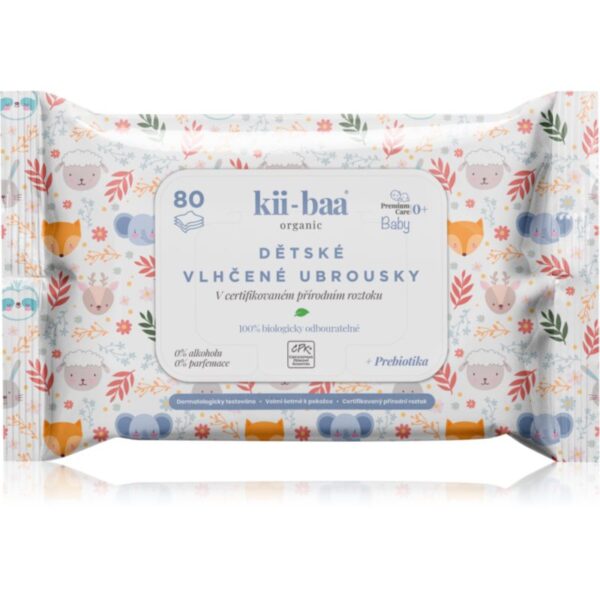 kii-baa® organic Baby Premium Care șervețele umede pentru copii pentru piele sensibila 80 buc-ro
