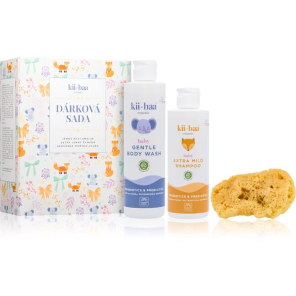 kii-baa® organic Bath Gift Set set cadou pentru nou-nascuti si copii-ro
