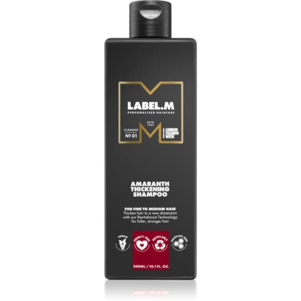 label.m Amaranth Șampon pentru îngroșare pentru par fin 300 ml-ro