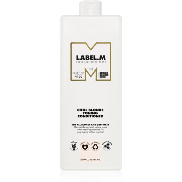 label.m Cool Blonde Conditioner balsam hidratant neutralizeaza tonurile de galben 1000 ml-ro