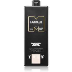 label.m Cool Blonde Toning Shampoo șampon neutralizeaza tonurile de galben 1000 ml-ro