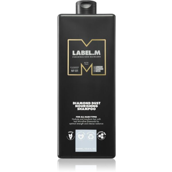 label.m Diamond Dust Nourishing Shampoo sampon hranitor pentru toate tipurile de păr 1000 ml-ro