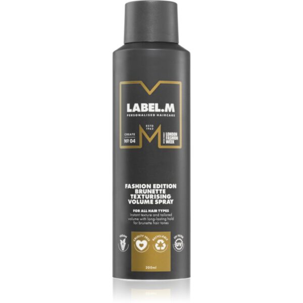 label.m Fashion Edition spray pentru volum pentru părul închis la culoare 200 ml-ro
