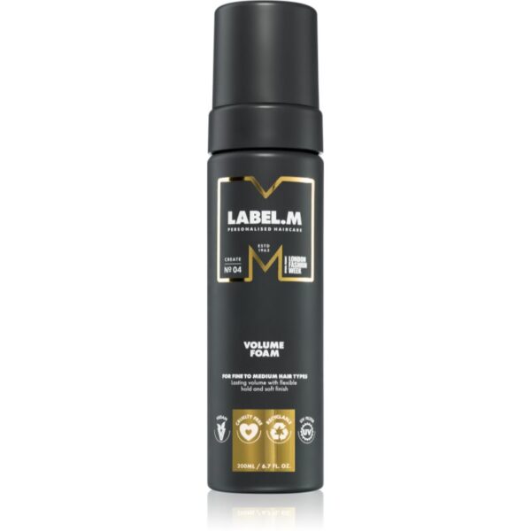 label.m Fashion Edition spumă de lux pentru volum pentru toate tipurile de păr 200 ml-Țena