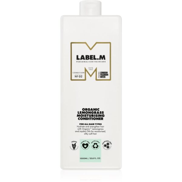 label.m Organic Lemongrass Moisturising Conditioner balsam profund hidratant cu lamaie si lamaita 1000 ml-ro