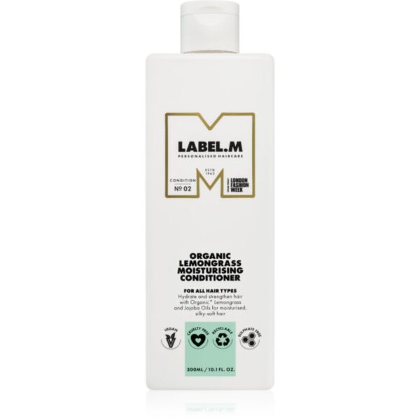 label.m Organic Lemongrass balsam hidratant pentru toate tipurile de păr 300 ml-ro