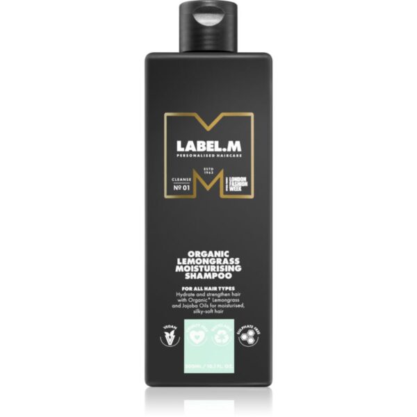 label.m Organic Lemongrass sampon hidratant pentru toate tipurile de păr 300 ml-ro