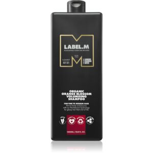 label.m Organic Orange Blossom Volumising Shampoo sampon natural pentru păr cu volum 1000 ml-Țena
