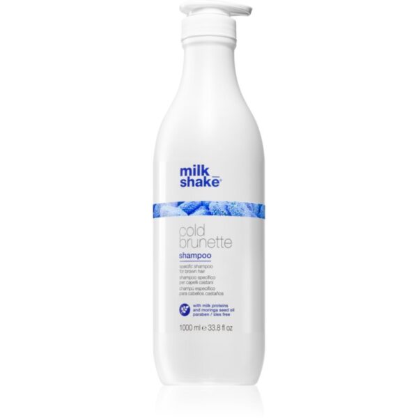 milk_shake Cold Brunette Shampoo șampon pentru neutralizarea tonurilor de galben pentru nuante de par castaniu 1000 ml-ro