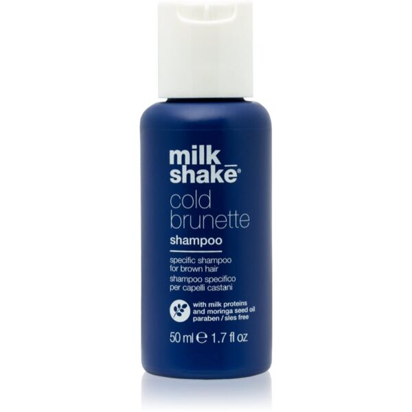 milk_shake Cold Brunette Shampoo șampon pentru neutralizarea tonurilor de galben pentru nuante de par castaniu 50 ml-ro