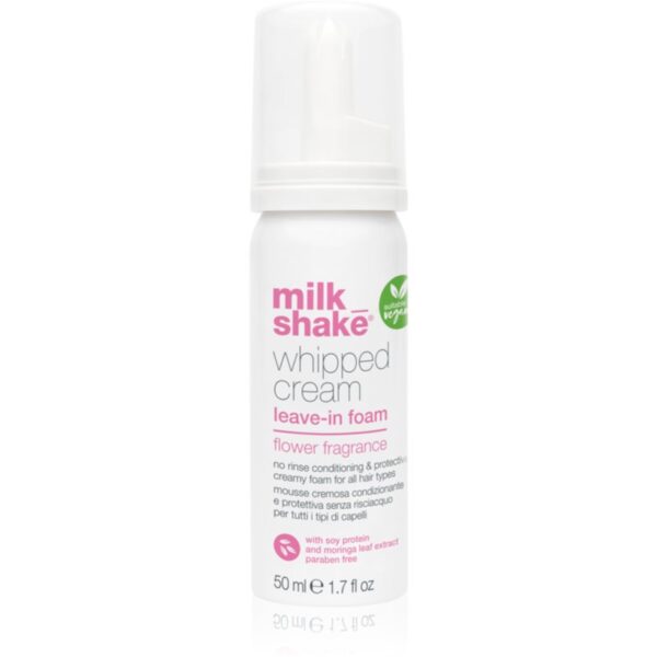 milk_shake Lleave-in Treatments Whipped Cream tratament de hidratare fara clatire pentru păr vopsit 50 ml-Țena