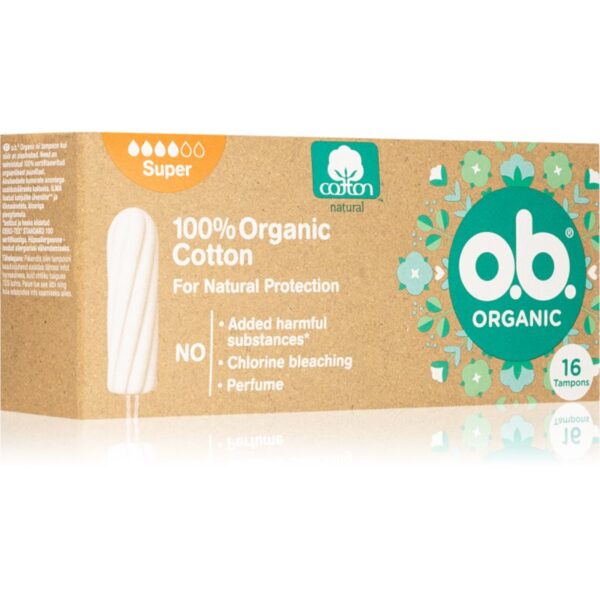 o.b. Organic Super tampoane 16 buc-ro