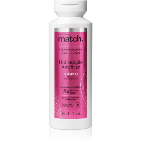 oBoticário Match. Anti-Frizz sampon hidratant anti-electrizare 300 ml-ro