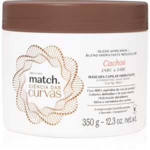 oBoticário Match. Science of Curves masca hidratanta pentru par ondulat si cret 350 ml-ro