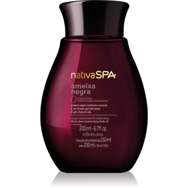 oBoticário Nativa SPA Black Plum ulei de corp hidratant 200 ml-Țena