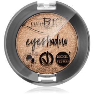 puroBIO Cosmetics Compact Eyeshadows fard ochi culoare 01 Sparkling Wine 2