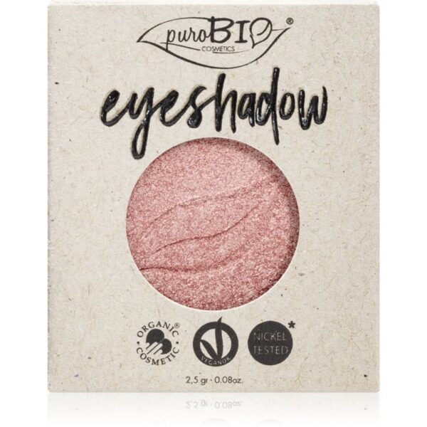 puroBIO Cosmetics Compact Eyeshadows fard ochi rezervă culoare 25 Pink 2