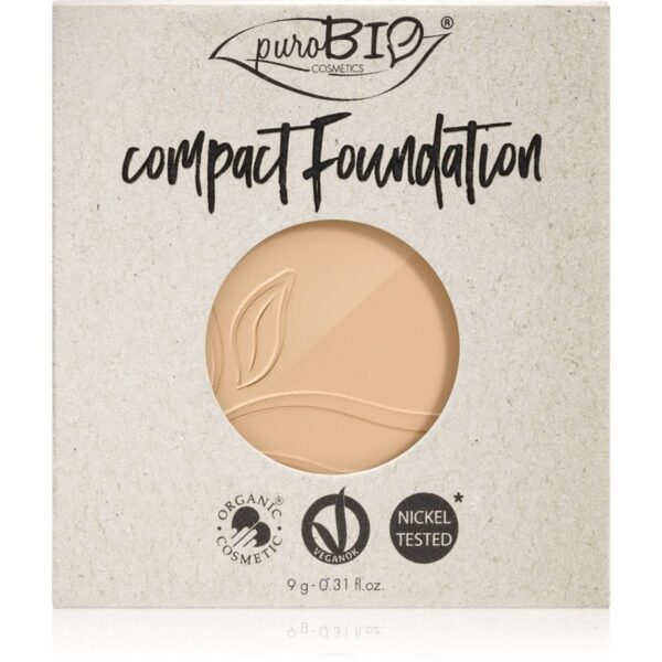 puroBIO Cosmetics Compact Foundation pudra compactra - refill SPF 10 culoare 01 9 g-ro