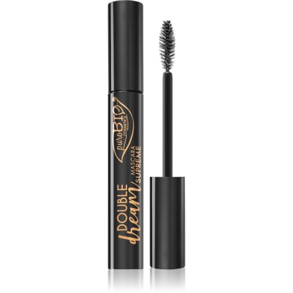 puroBIO Cosmetics Double Dream mascara modelator cu efect de nutritiv 11 ml-Țena