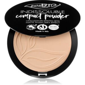 puroBIO Cosmetics Indissouble pudra compacta cu efect matifiant culoare 02 9 g-Țena