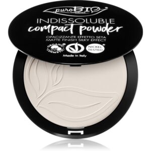 puroBIO Cosmetics Indissouble pudra compacta cu efect matifiant culoare T00 9 g-Țena