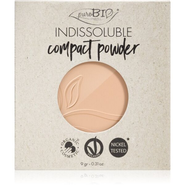 puroBIO Cosmetics Indissouble pudra compacta rezervă culoare 02 9 g-Țena