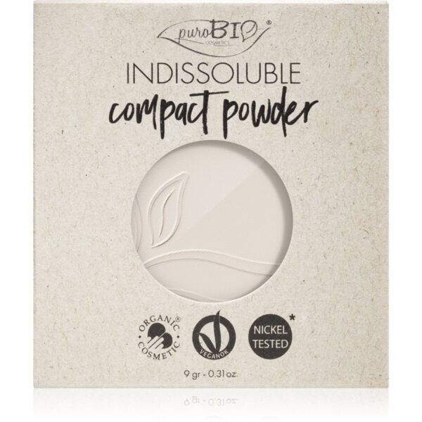 puroBIO Cosmetics Indissouble pudra compacta rezervă culoare T00 9 g-Țena