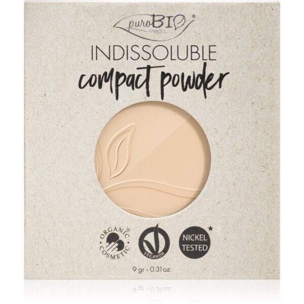 puroBIO Cosmetics Indissouble pudra compacta rezervă culoare T01 9 g-Țena