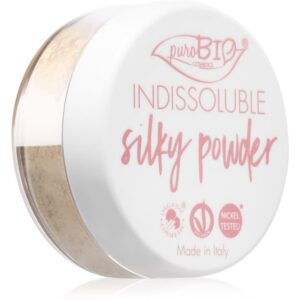 puroBIO Cosmetics Indissouble pudra pulbere matifianta culoare 03 Yellowish 8 g-Țena