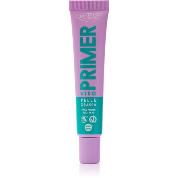 puroBIO Cosmetics Primer baza de machiaj pentru ten gras 15 ml-Țena