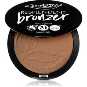 puroBIO Cosmetics Resplendent autobronzant cu efect matifiant culoare 01 Pale brown 9 g-ro