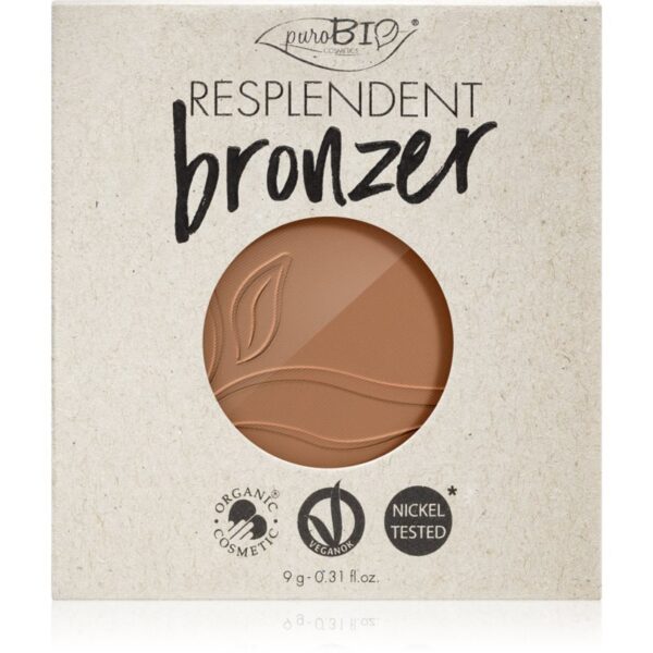 puroBIO Cosmetics Resplendent autobronzant rezervă culoare 01 Pale Brown 9 g-Țena