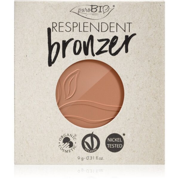 puroBIO Cosmetics Resplendent autobronzant rezervă culoare 05 Warm Brown 9 g-Țena