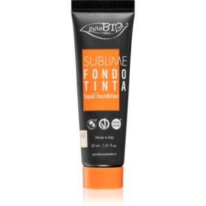 puroBIO Cosmetics Sublime Liquid Foundation fard lichid rezistent la apa culoare 02 30 ml-Țena