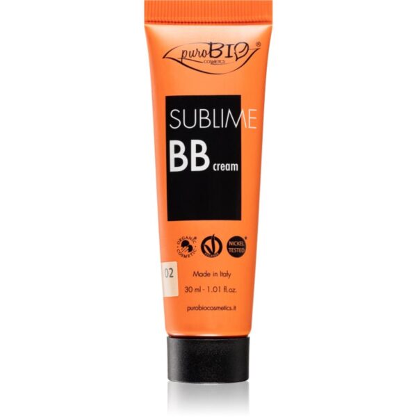puroBIO Cosmetics Sublime crema hidratanta BB culoare 02 30 ml-Țena