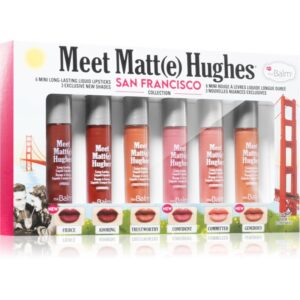 theBalm Meet Matt(e) Hughes Mini Kit San Francisco set de rujuri lichide pentru un efect de lunga durata-ro