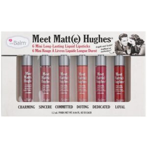 theBalm Meet Matt(e) Hughes Mini Kit set de rujuri lichide pentru un efect de lunga durata-ro