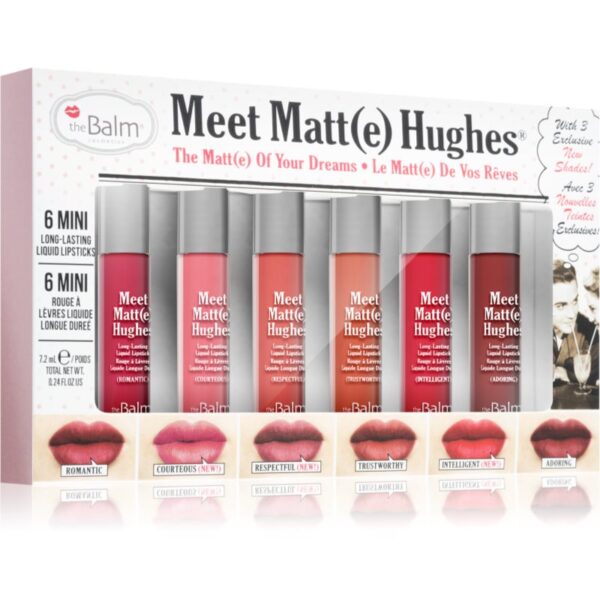 theBalm Meet Matt(e) Hughes Vol. 12 set de buze mat-ro