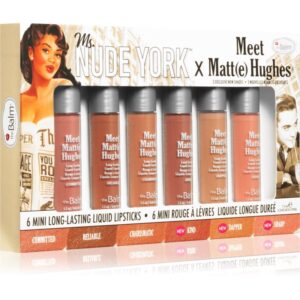 theBalm Meet Matt(e) Hughes X Ms. Nude York set de rujuri lichide cu efect matifiant-ro